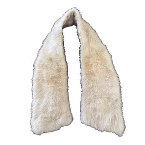 Women's Unbranded Fur Scarf One Size Beige